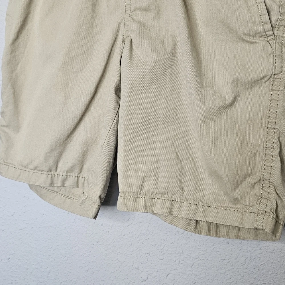 Cat & Jack Boys Small‎ 6/7 Khaki Shorts Elastic Drawstring Waist Preppy Casual